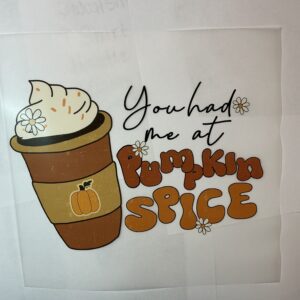 You Had Me At Pumpkin Spice